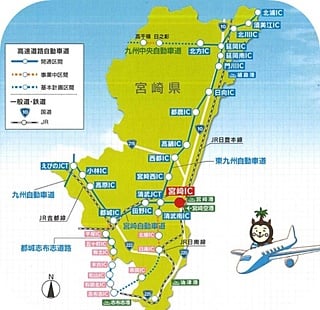 宮崎県地図